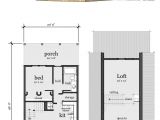 Loft Home Plans Narrow Lot Home Plan 67535 total Living area 860 Sq Ft