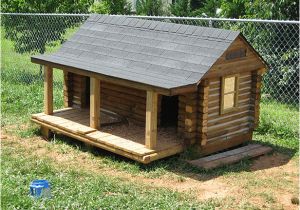 Log Cabin Dog House Plans Next Diy Log Dog House Summer