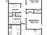Long Skinny House Plans Small Bungalow House Plans Home Design B1120 77 F 7596