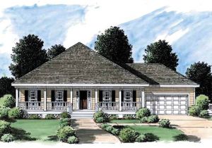 Low Country House Plans with Porches Eplans Low Country House Plan Long Covered Porch 1500
