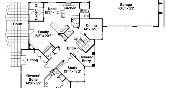 Mediterranean Home Floor Plans Mediterranean House Plans Pasadena 11 140 associated