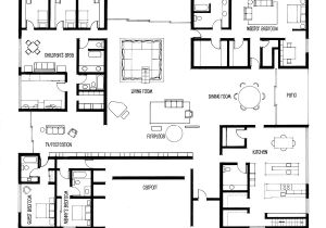 Miller Homes Floor Plans Hand Drafting Eero Saarinen 39 S Miller House On Behance