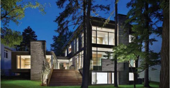 Modern Home Plans Canada Contemporary House Architecture Ravine House In Urban Canada