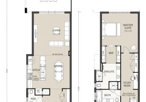 Narrow Home Plans Floor Plan Friday Narrow Block Double Storey