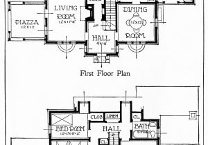 Old Home Plans 1917 House Illustration and Floor Plans Old Design Shop Blog
