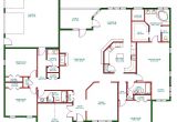 One Level Home Plans Traditional Ranch House Plan Single Level One Story Ranch