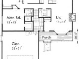 One Level House Plans with 3 Car Garage One Level House Plan 3 Bedrooms 2 Car Garage 44 Ft Wide X