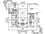 One Story House Plans with Center Courtyard Plano De Casa De Estilo Espanol solo Planos Com