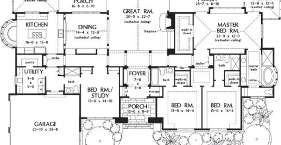 One Story Luxury Home Plan Awesome One Story Luxury Home Floor Plans New Home Plans