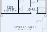 Pool House Floor Plans with Bathroom Poolhouse Plans 1495 Poolhouse Plan with Bathroom