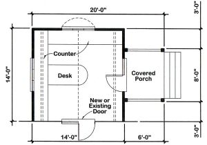 Project Home Plans Project Plan 90026 14 39 X14 39 Office Addition for One and