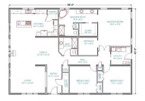 Ranch Home Floor Plans 4 Bedroom 4 Bedroom 3 Bath Ranch House Plans 2018 House Plans