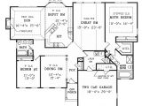 Ranch Home Floor Plans Split Bedrooms Split Bedroom Ranch for Modest Lot 3858ja