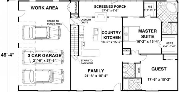 Ranch House Plans Under 1500 Square Feet House Plan 92395 at Familyhomeplans Com