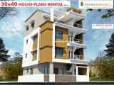 Rental Home Plans 30×40 House Plans In Bangalore for G 1 G 2 G 3 G 4 Floors