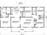 Simple 4 Bedroom Home Plans House Plan 45467 at Familyhomeplans Com