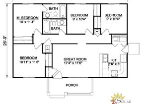 Single Level Home Floor Plans House Plan 94451 at Familyhomeplans Com