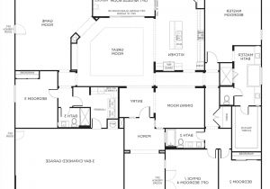 Single Level Home Floor Plans One Single Story Farmhouse Floor Plans Level House with