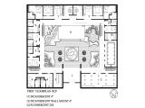 Single Level House Plans with Courtyard One Story House Plans with Inner Courtyard