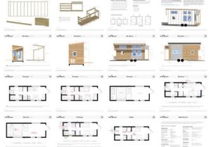 Small Home Building Plans Tiny House On Wheels Floor Plans Blueprint for Construction