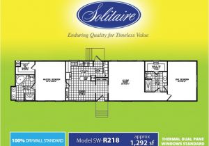 Solitaire Mobile Home Floor Plans solitaire Homes Single Wide Floor Plans Floor Matttroy
