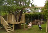 Swing Set Tree House Plans Diy Tree House with Slide and Swings Do It Yourself Fun