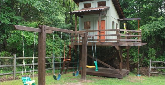 Swing Set Tree House Plans Swing Set Tree House Plans New Playhouse and Swing Fine