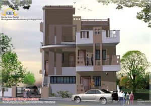 Three Story Home Plans 3 Story House Plan and Elevation 2670 Sq Ft Kerala