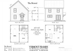 Timber Home Floor Plans Bristol Dutch Saltbox Vermont Frames