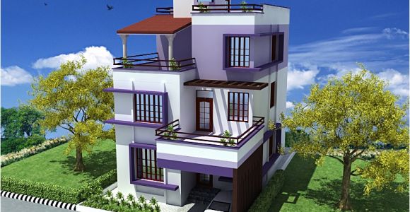 Triplex House Plans Designs Triplex House Design Apnaghar House Design Page 2