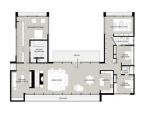 U Shaped Ranch Style Home Plans Fantastic U Shaped House Plans with Courtyard Hd L Tikspor