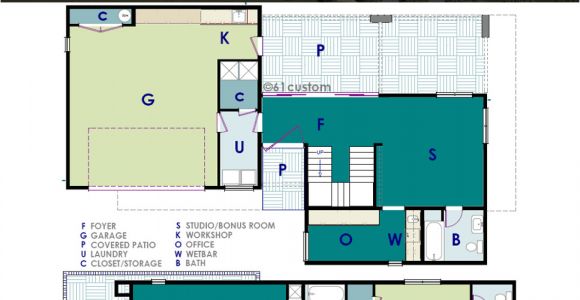 Ultra Modern Home Floor Plans Ultra Modern Live Work House Plan 61custom