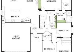 Woodside Homes Floor Plans Residence One Model 4 Bedroom 2 Bath New Home In Hemet